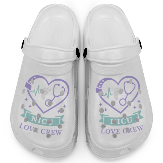 NICU Parent Pride Preemie Warrior Neonatal Clogs