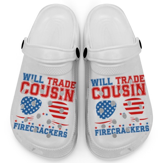 Will Trade Cousin For Firecrackers Funny Clogs