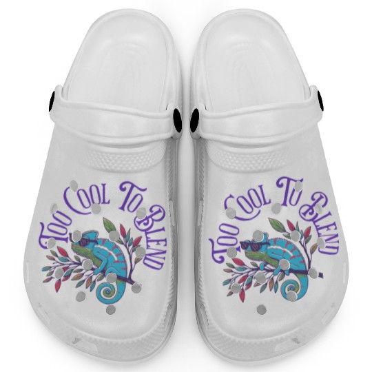 Too Cool to Blend – Chameleon Attitude Clogs