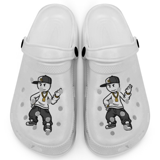 hip hop rapper stickman Clogs