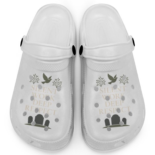 Cemetery Worker Groundskeeper Graveyard Memorial Clogs