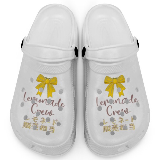 Lemonade Crew Yellow Bow Clogs
