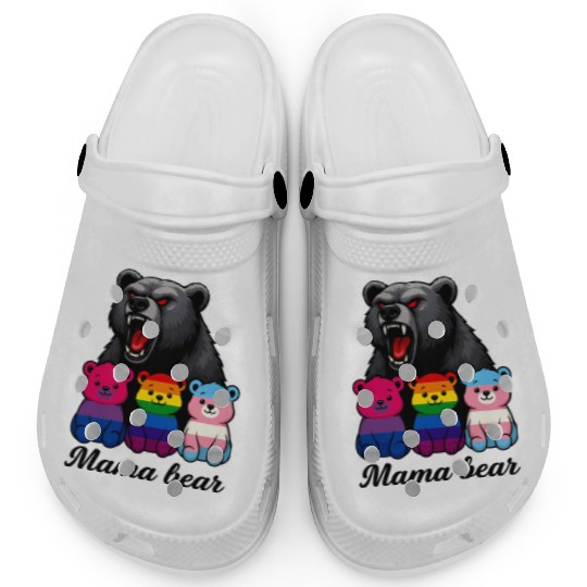 Mama Bear Pride Cubs Clogs