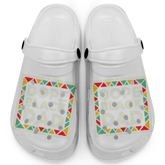 Dope Black Dad Black History Clogs