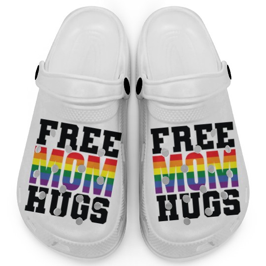 Free Mom Hugs LGBT Gay Clogs