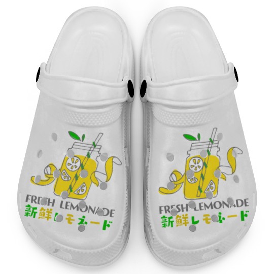Fresh Lemonade Jar Whimsical Clogs