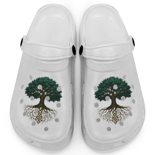 Ancient Yggdrasil Tree of Life – Celtic Forest Roo Clogs