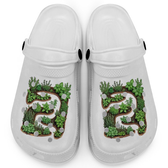 City Herb Garden Oasis Blueprint Clogs