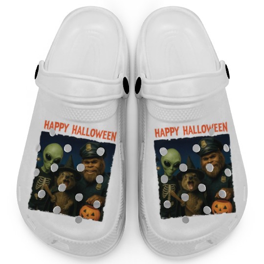 Bigfoot Alien Rock Hyrax Awawa Funny Halloween Tri Clogs