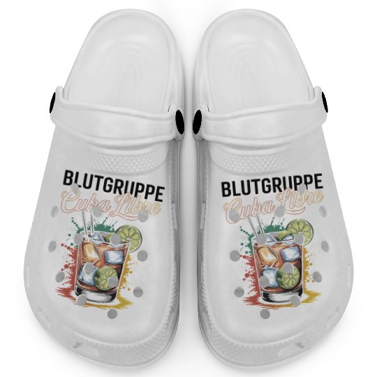 Blutgruppe Cuba Libre Cocktail Bartender Clogs