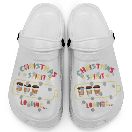 Christmas Spirit Loading X mas Coffee Clogs