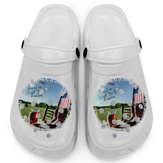 Raised On Sweet Tea & Freedom Clogs