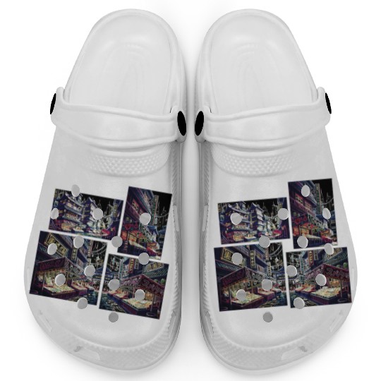 Where Tradition Meets Neons Twilight Clogs