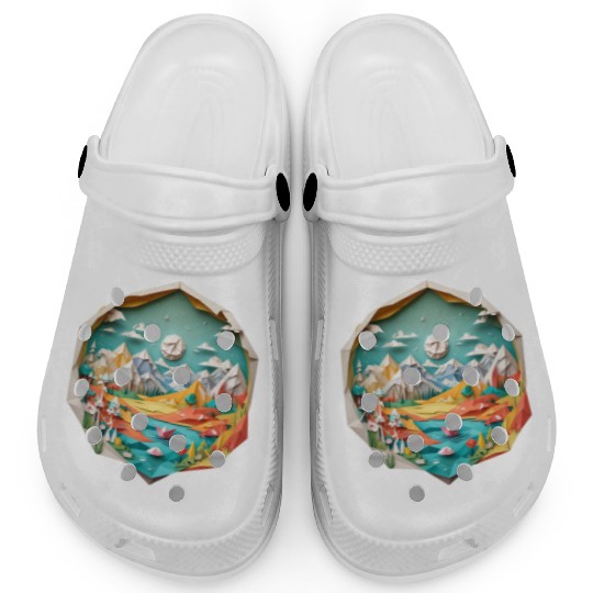 3D landscape Clogs