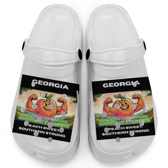 Georgia Peach State Art Clogs