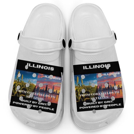 Illinois Midwest Mosaic Art Clogs