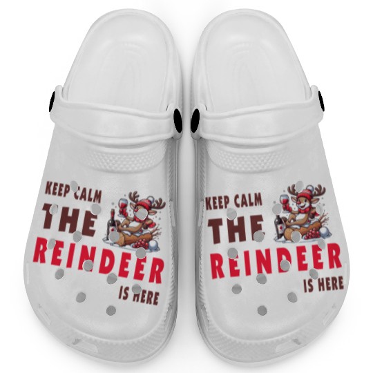Keep Calm, The Reindeer Is here Clogs