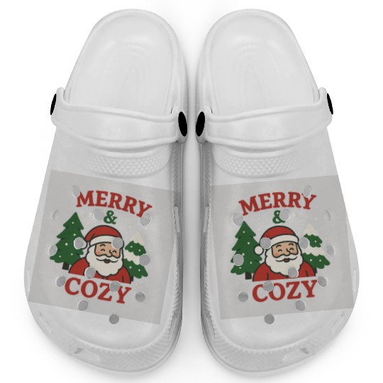 Christmas Graphic Festive Merry Cozy Clogs