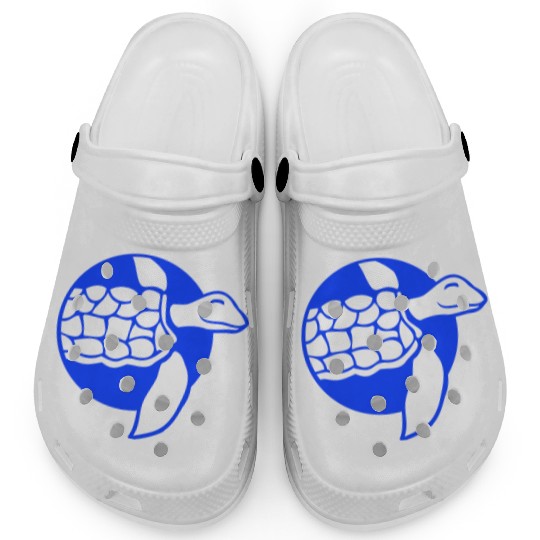 Water turtle child cute swims happy drawing Comic Clogs