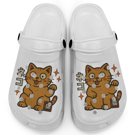Lucky Cat Japanese Clogs