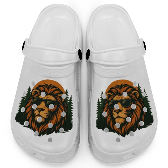 Summer lion forest chill design Clogs
