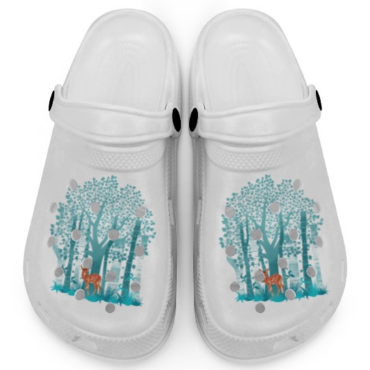 The deer in forest Clogs