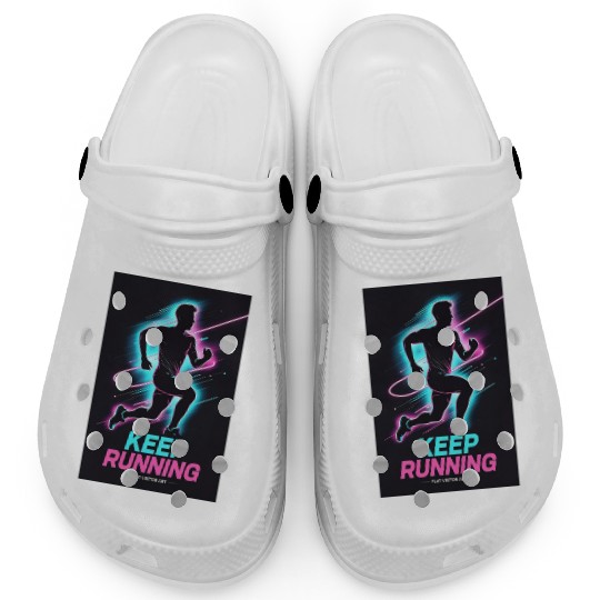 Neon Cyber Tiger Clogs