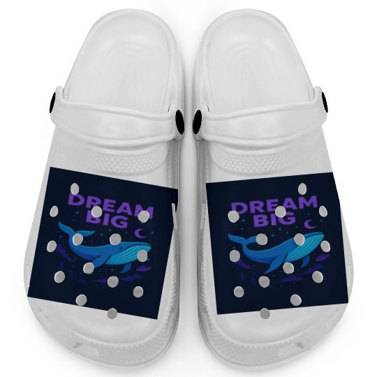 Dream Big Whale Nightscape Design Clogs