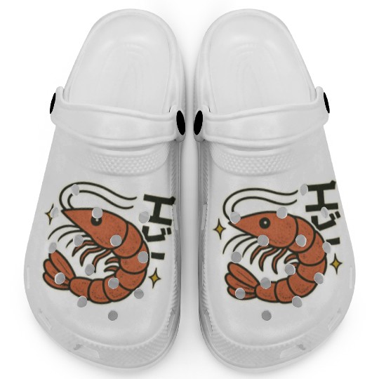 Kawaii Shrimp Japanese Clogs