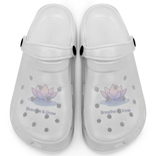 Breathe & Grow – Calm Lotus Minimal Design Clogs