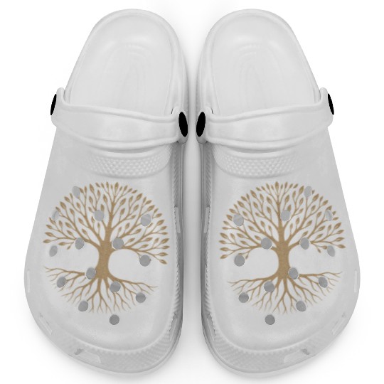 Elegant Tree of Life Symbol Design Clogs