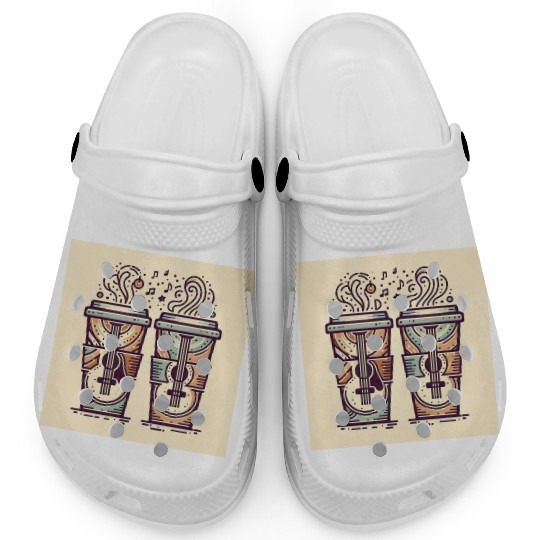 "SUN & US" Matching Clogs - Where Coffee Meets
