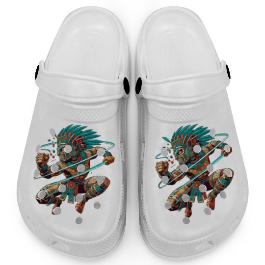 Aztec Warrior - Inca Maya Mayans Clogs