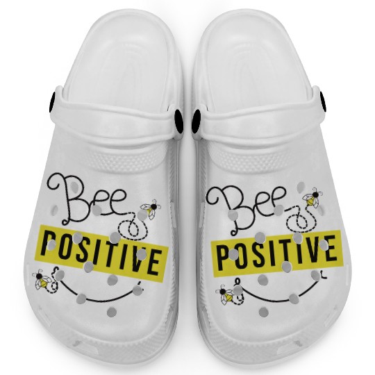 Bee Positivity Inspirational Clogs