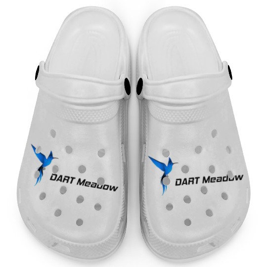 DM Blue Hummingbird Logo Dark Clogs