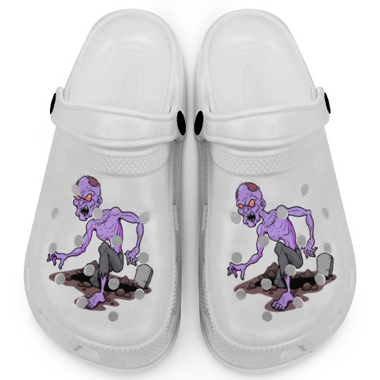 Horror Zombie Monster Illustration Clogs