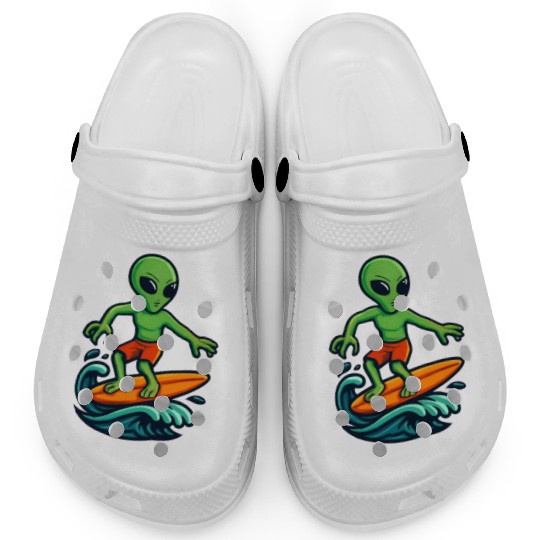 alien surfing Clogs