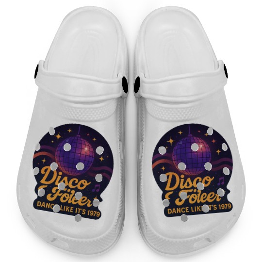 Disco Foiler 1970s Dance Clogs