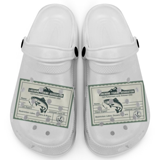 Fishing License PR Clogs