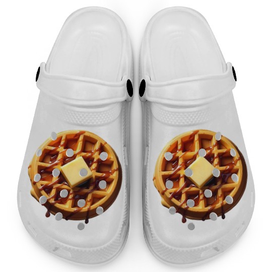 Waffle Funny Lazy Easy Halloween Costume Clogs