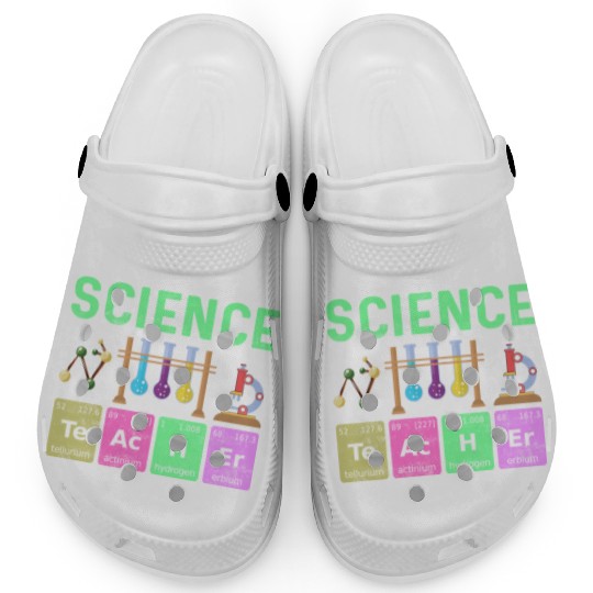 Science Art Teacher - Colorful Periodic Table Clogs