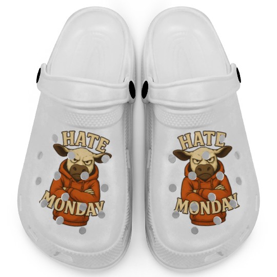 Grumpy Cow in Clogs