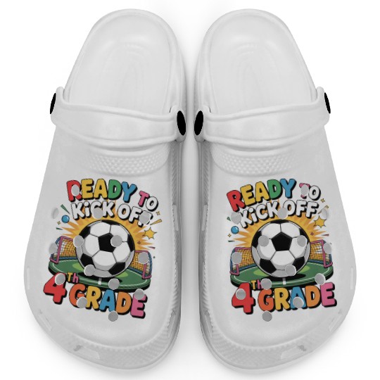 Fun Back To School Ready To Kick Off 4th Grade Kid Clogs