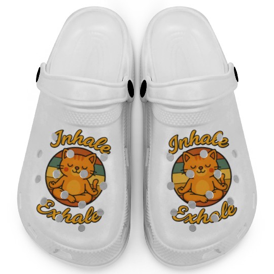 Yoga Cat Meditation Clogs