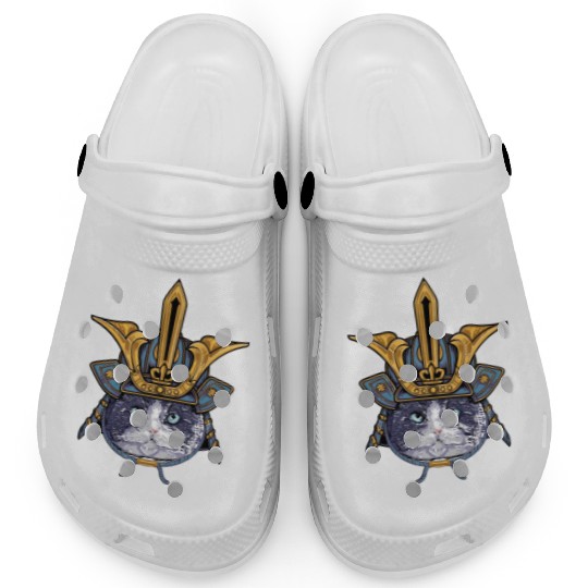 Samurai Cat Warrior Clogs