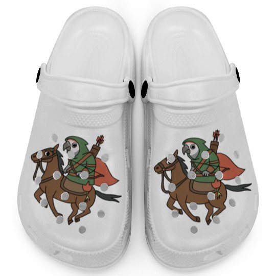 Epic Archer Parrot Riding Horse Clogs
