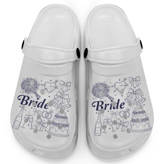 Bride Future Mrs Bow Bridal Wedding Bachelorette Clogs