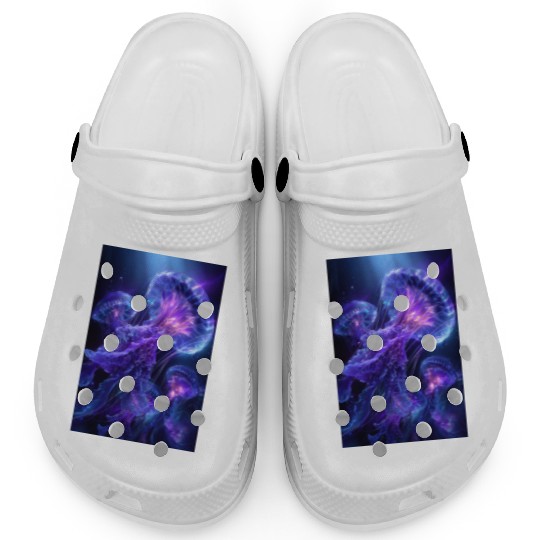 Neon Glow Jellyfish Clogs