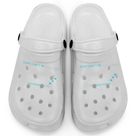 Y2K Sarcastic Religious Meme Quote Clogs