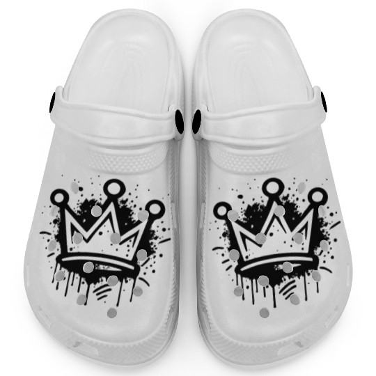 Celestial Moon Phases Pattern Clogs